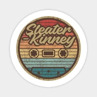Sleater-Kinney Retro Cassette Magnet
