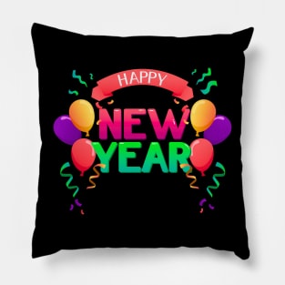 Happy New Year Burst Pillow