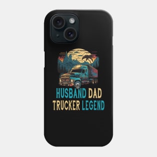 Husband Dad Trucker Legend Phone Case