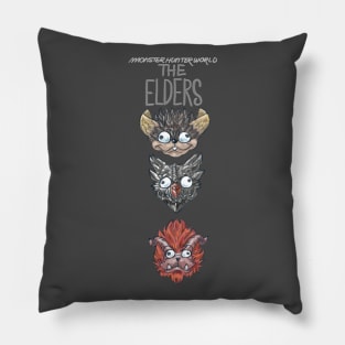 Monster Hunter World Elder Dragons Dropdown Version Pillow