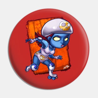 Superhero Roller Derby Mystique Pin