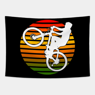 Wheelie bike Cycling gift Tapestry