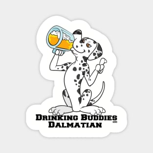 Dalmatian Dog Beer Drinking Buddies Cartoon Magnet