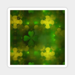 Shamrock Pattern Irish Green Magnet