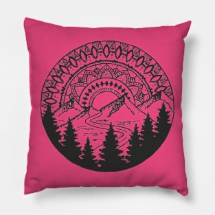 Mandala forest Pillow