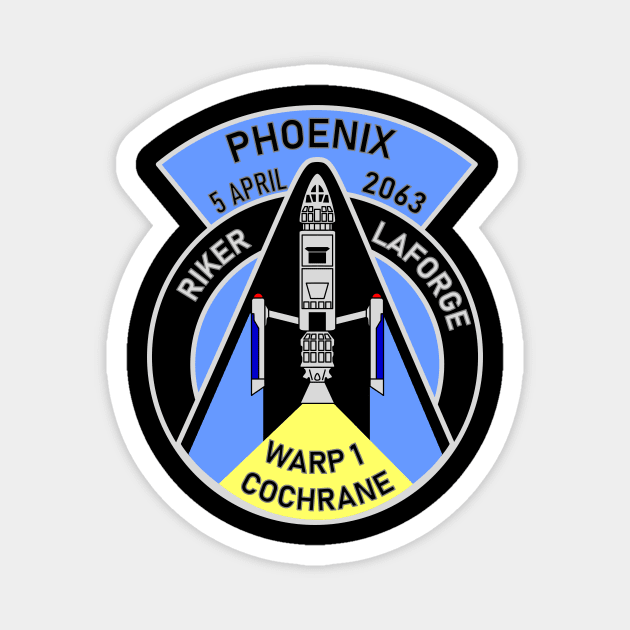 Phoenix Warp 1 First Contract Flight Patch Magnet by IORS