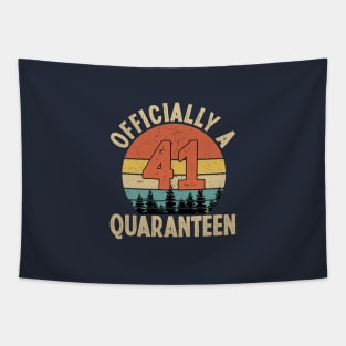 officially a quaranteen 41st birthday Tapestry