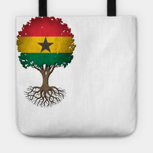 Tree of Life with Ghana Flag Tote