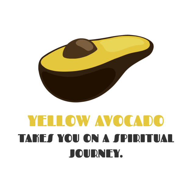 Yellow Avocado: Spiritual Journey by AllJust Tees