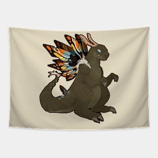 godzilla fly Tapestry