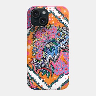 Boho Chic Flower Power - Vibrant Colorful Abstract Flower Pattern Phone Case