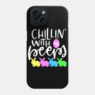 Chillin with my Peeps Cute Easter Egg hunting Phone Case