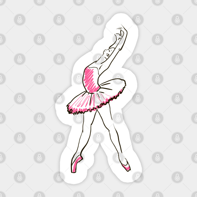 Ballerina Ballerina Sticker Teepublic Au