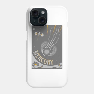 Mercury - Art Nouveau Space Travel Poster Phone Case