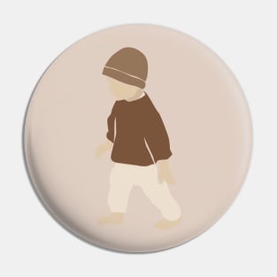 Abstract vector kids and baby little boy Composition Pin