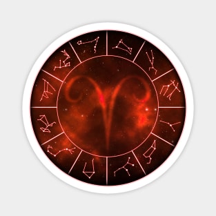 Aries Zodiac Symbol Magnet