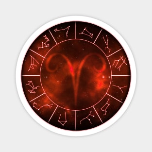 Aries Zodiac Symbol Magnet