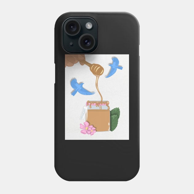 Bluebirds & A Jar of Honey | Daylight Phone Case by icantdrawfaces