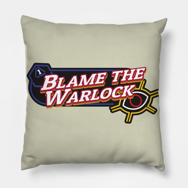 Blame the Warlock Pillow by PaperStingRay