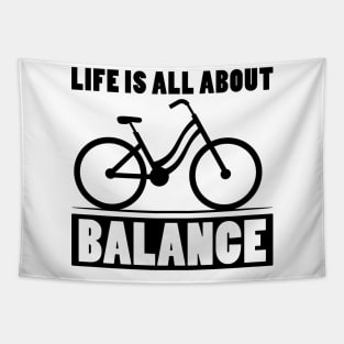 Life is all about balance funny handstand Tapestry