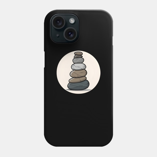 STONE ROCK BALANCING Phone Case by ThesePrints
