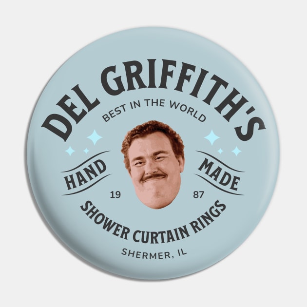 Del Griffith's Shower Curtain Rings - Shermer, IL 1987 Pin by BodinStreet