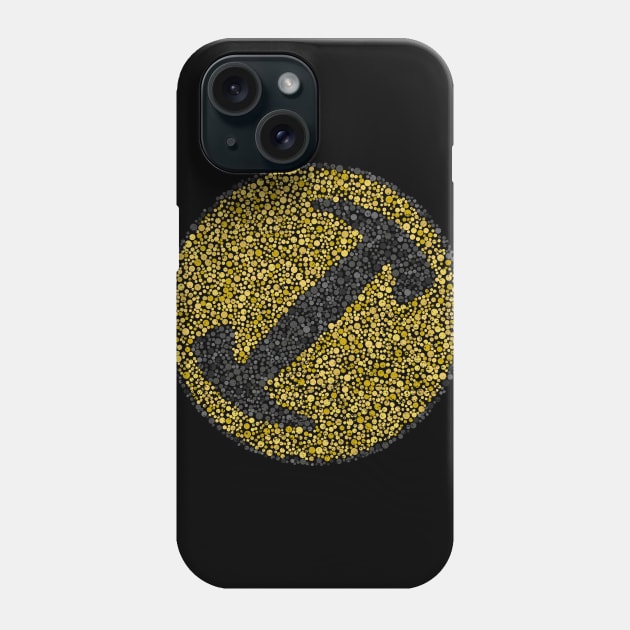 Color Blind Test StoneCutters Gold Phone Case by Roufxis