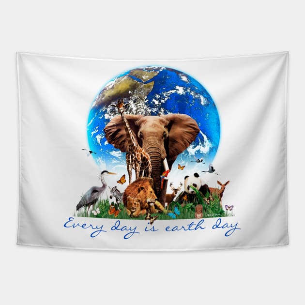 Every Day is Earth day Tapestry by Artizan