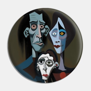 Gothic Family Portrait Pin