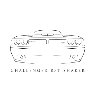 Dodge Challenger R/T Shaker - stencil T-Shirt