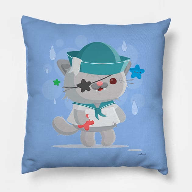 Aye Aye Sailor Pillow by Cappippuni