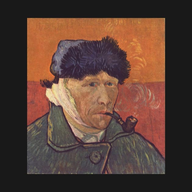 Self-portrait with Bandaged Ear and Pipe - Vincent Van Gogh by themasters