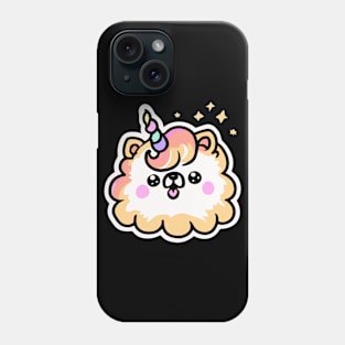 Unicorn Pomeranian Dog Dog Owner Retro Kids Funny Dog Phone Case