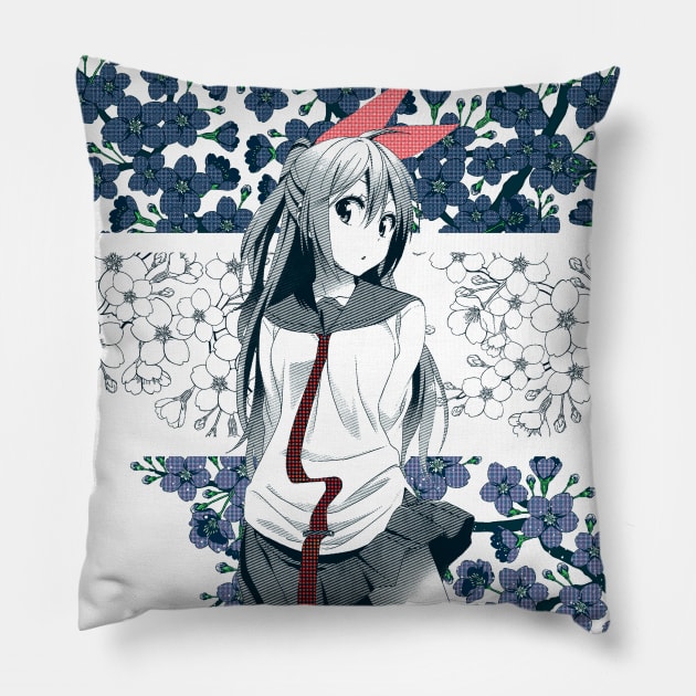 Cherry Blossom Petals Pillow by stingi