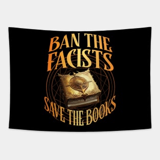 Ban The Fascists Save The Books Tapestry