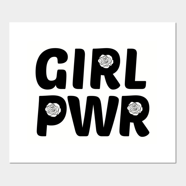 Girl Power Rose Logo Girl Posters And Art Prints Teepublic Uk