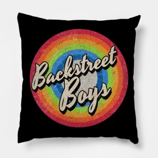 Vintage Style circle - Backstreet boys Pillow