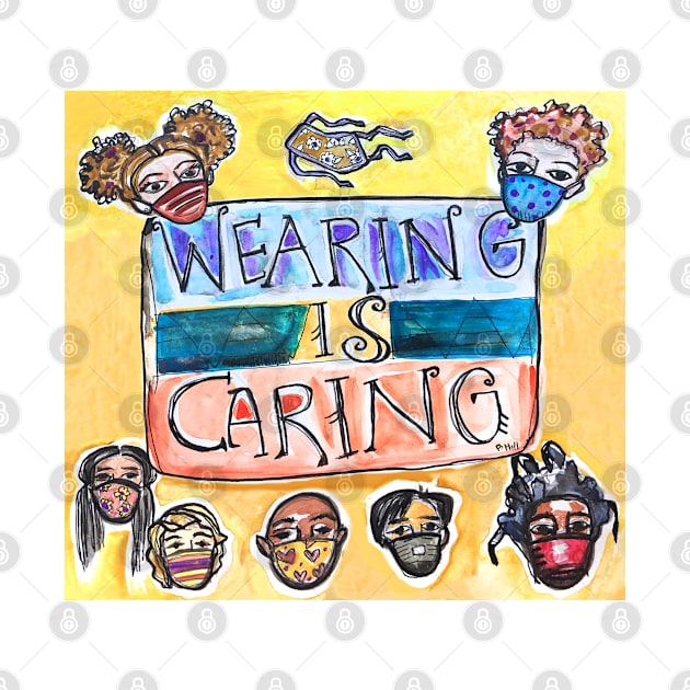 Wearing is Caring (square option) by BethanneHill