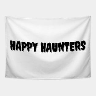 HAPPY HAUNTERS Halloween Pun Tapestry