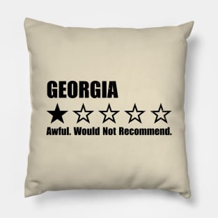 Georgia One Star Review Pillow