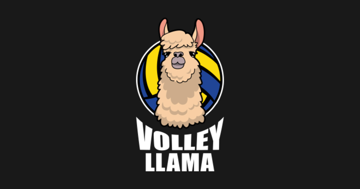Volley LLAMA Volleyball Sticker TeePublic