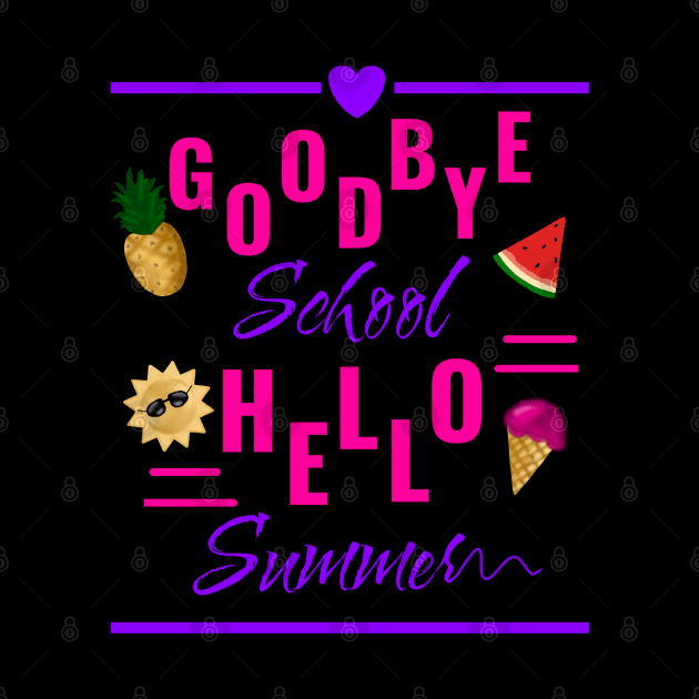 goodbye school hello summer by Saishaadesigns