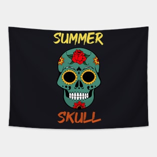 SUMMER SKULL Tapestry