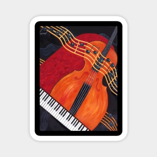 Music Lover's Art Magnet