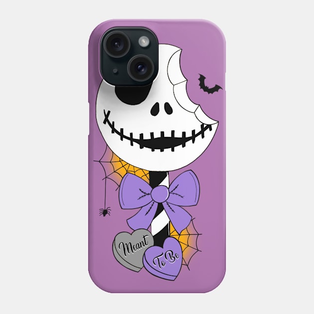 Jack Skellington Lollipop Meant to be Type 1 Large Print Phone Case by mightbelucifer