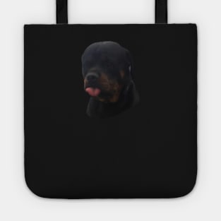Rottweiler Pooch Tongue Tote