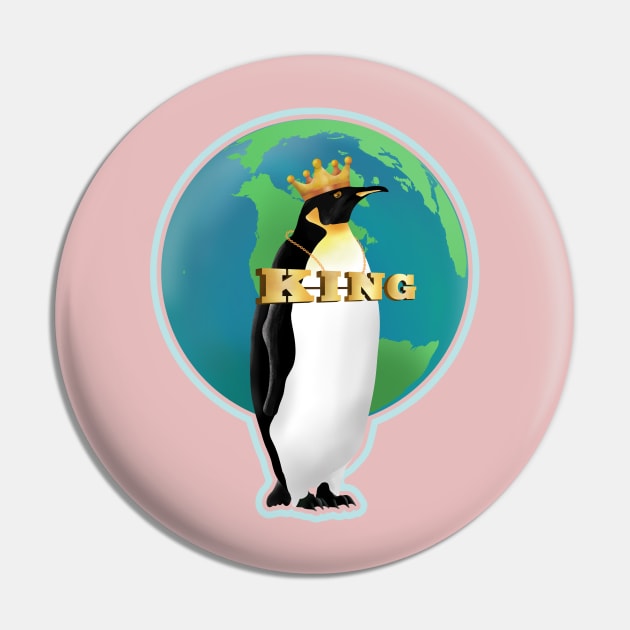 King penguin Pin by mailboxdisco