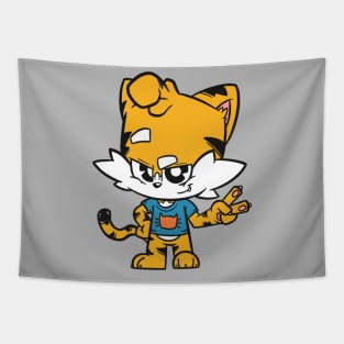 Little Tiger Dude - Peace Tapestry