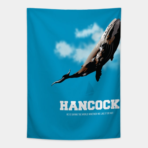 Hancock - Alternative Movie Poster Tapestry by MoviePosterBoy