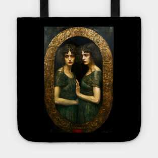 Gemini the Twins Zodiac Illustration Tote